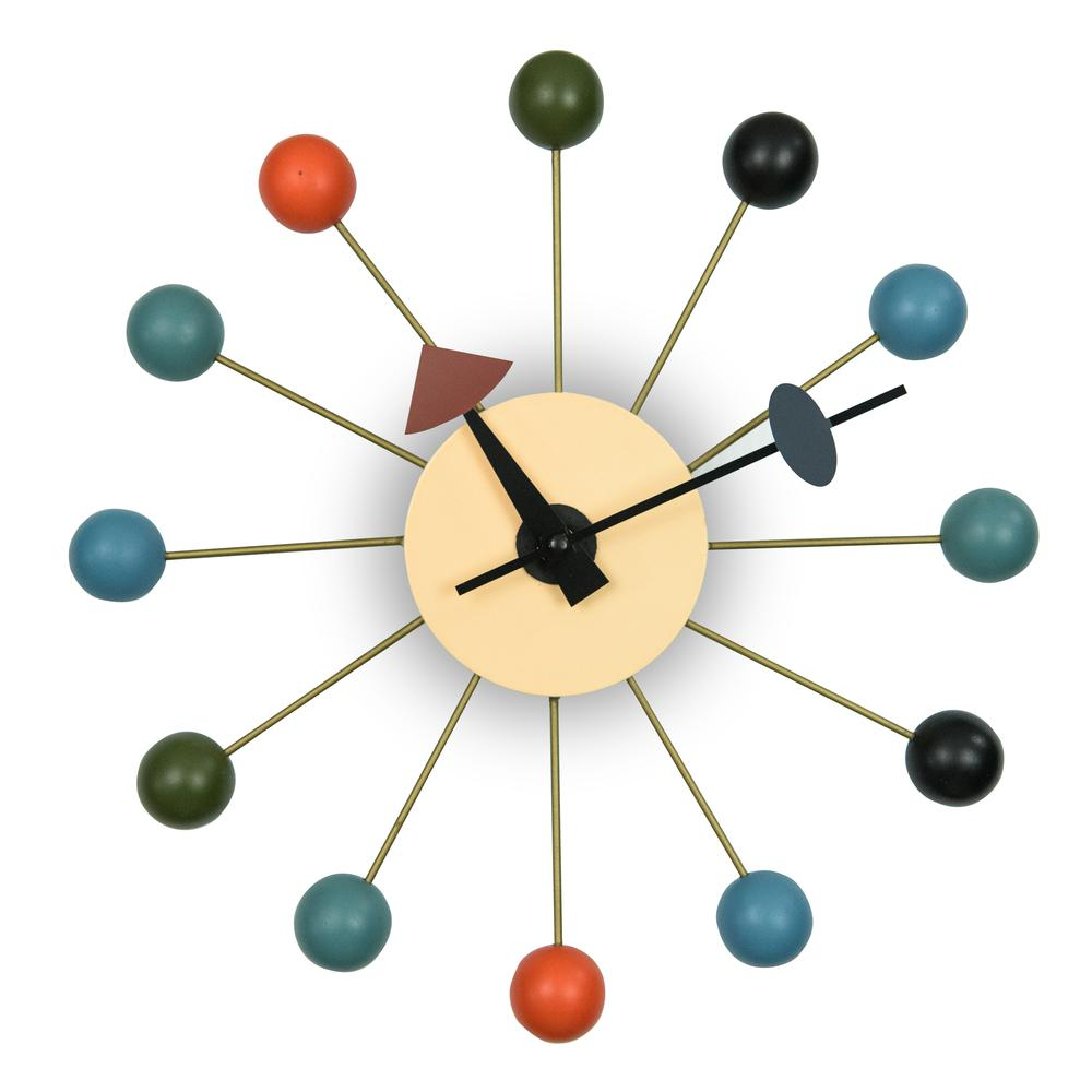 George Nelson Inspired Ball Clock, Multiple Colors 13 – HoustonandScott