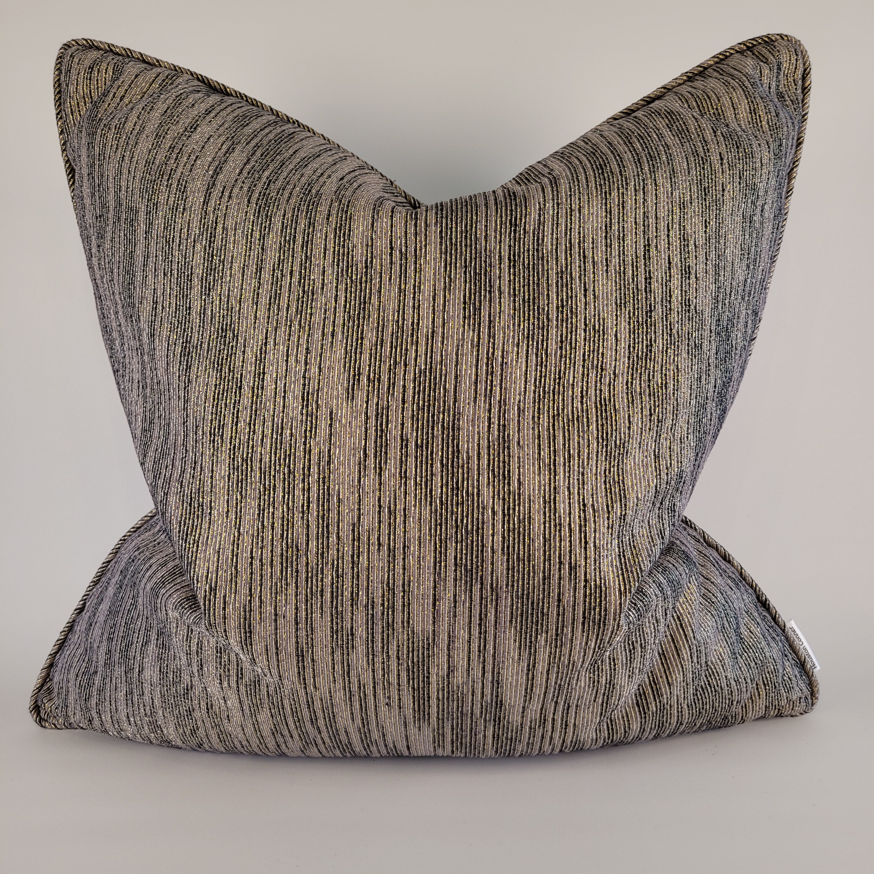 Black and taupe outlet throw pillows