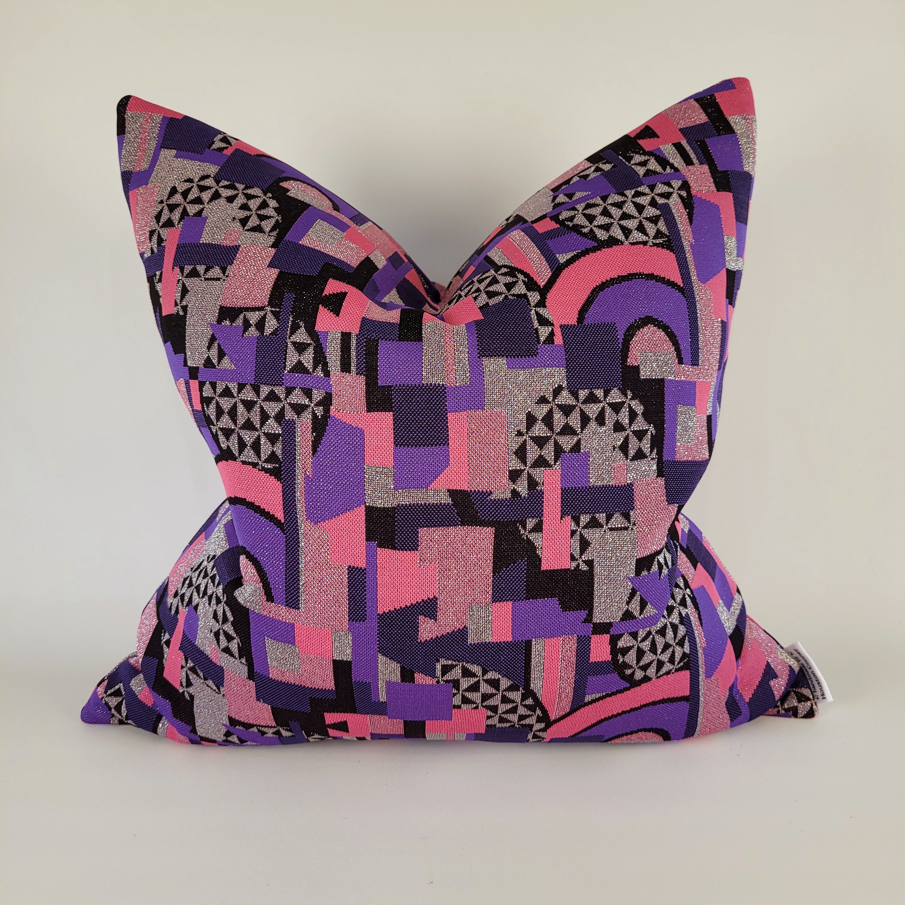 Pink and silver on sale pillows